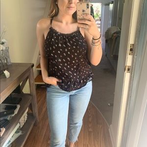 ✨Floral baby doll tank